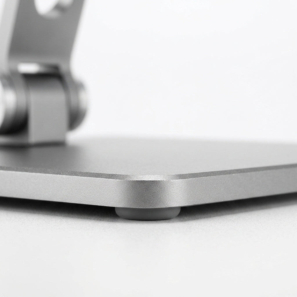 Foldable Aluminum Tablet Stand for Desk – Silver