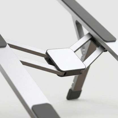 Adjustable Foldable Aluminum Laptop Stand – Silver