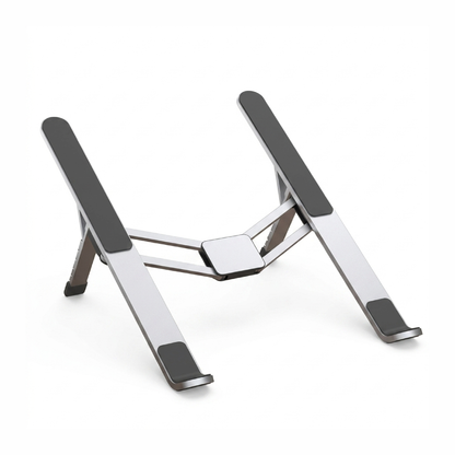 Adjustable Foldable Aluminum Laptop Stand – Silver