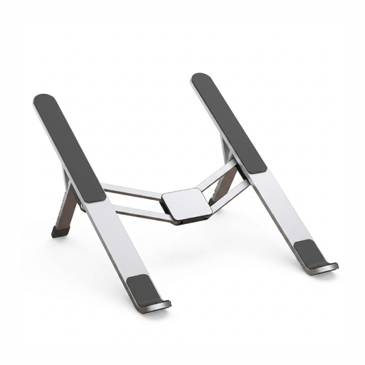 Adjustable Foldable Aluminum Laptop Stand – Silver