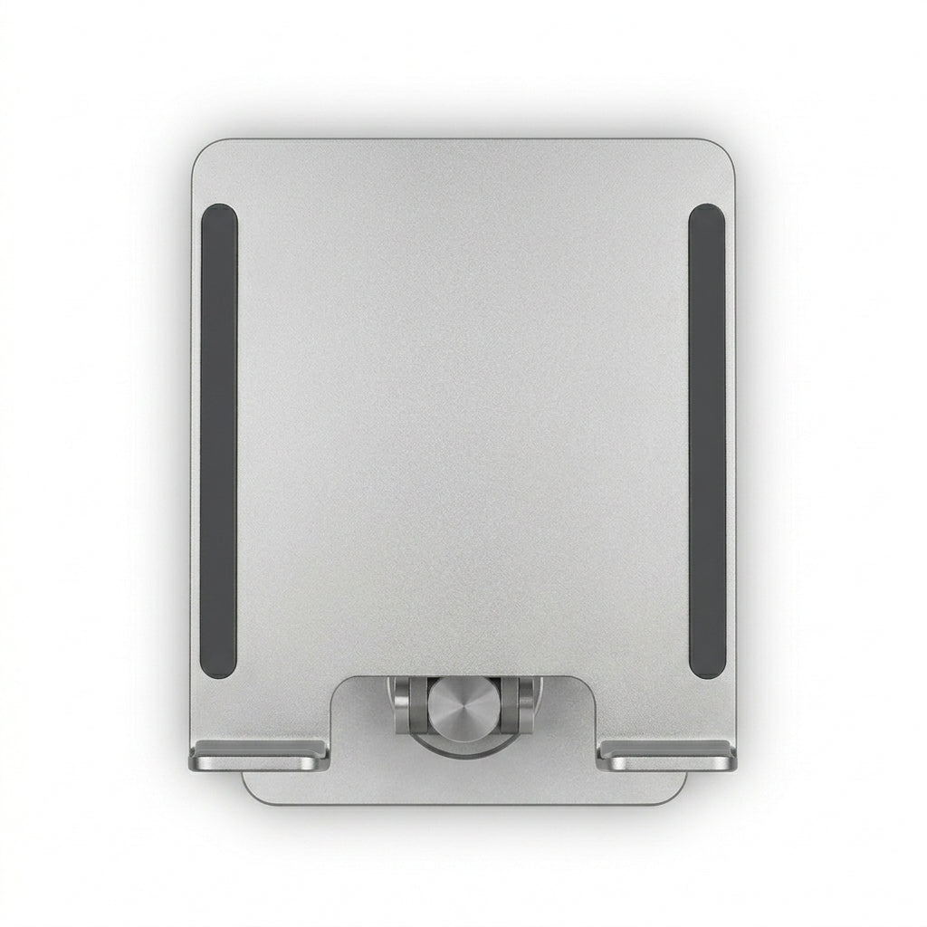 Foldable Aluminum Tablet Stand for Desk – Silver